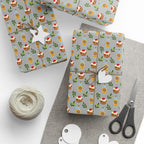 Hanukkah Olive Branches Wrapping Paper | Holiday Gift Wrapping Paper Roll