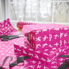 NSFW Stick Figure X Rated Fun on Hot Pink Wrapping Paper - Holiday Gift Wrapping Paper Roll