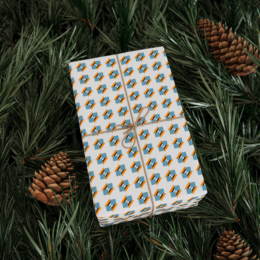 Geometric Design 014 Wrapping Paper - Holiday Gift Wrapping Paper Roll