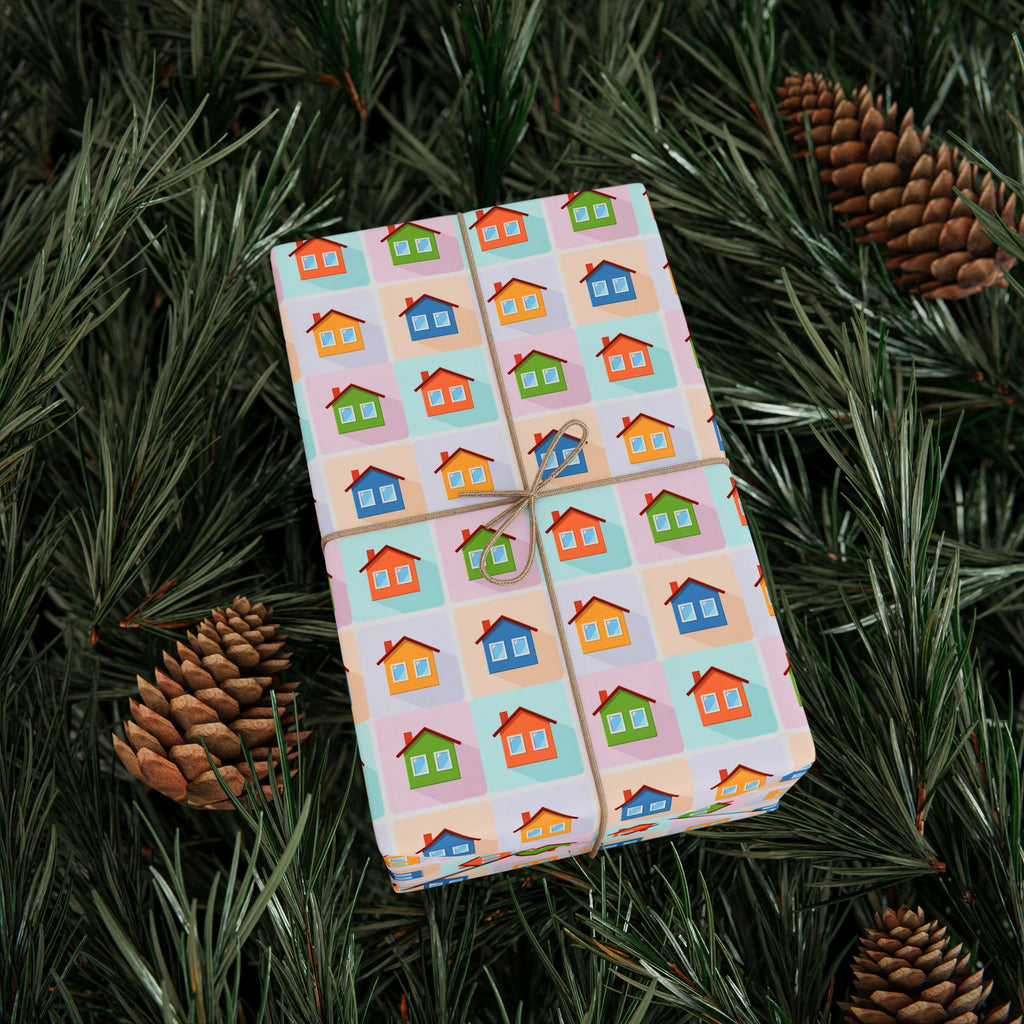 House Warming Wrapping Paper Design 002 - Holiday Gift Wrapping Paper Roll2