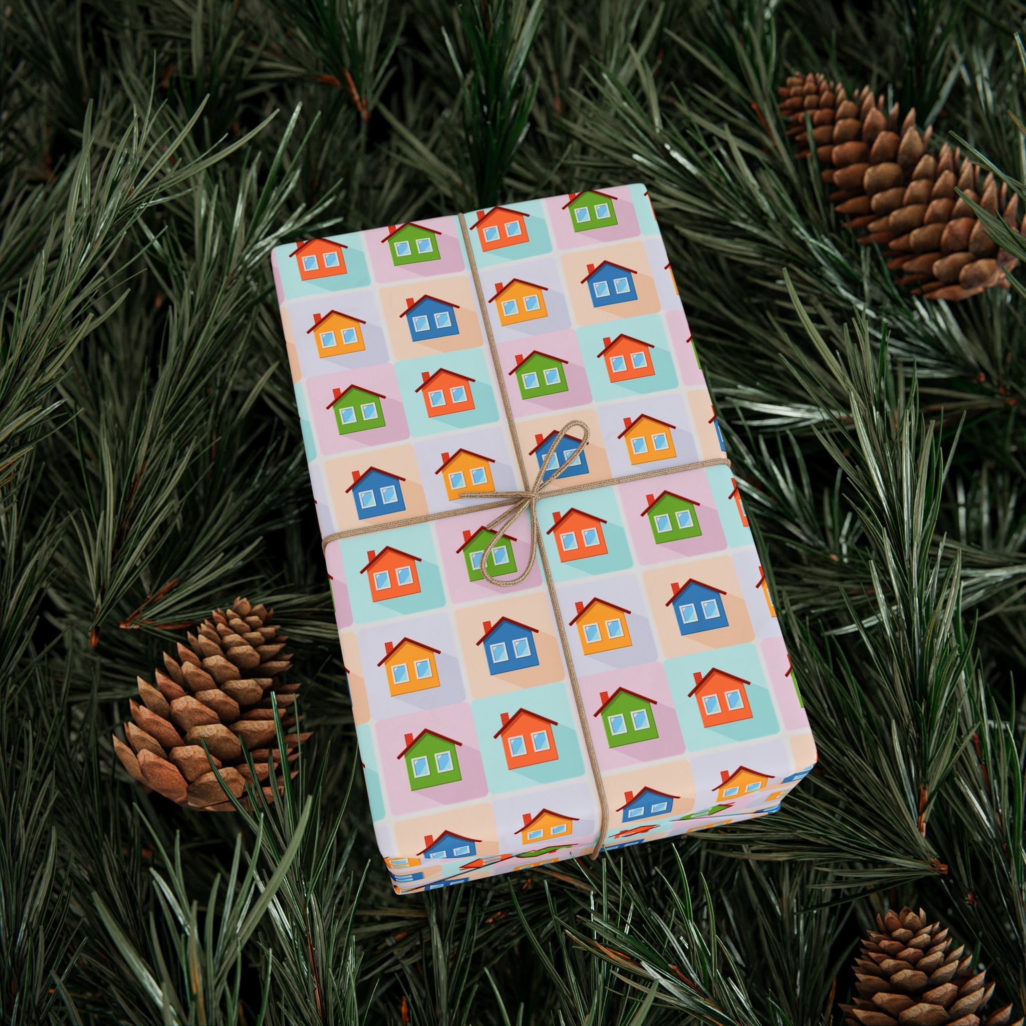 House Warming Wrapping Paper Design 002 - Holiday Gift Wrapping Paper Roll2