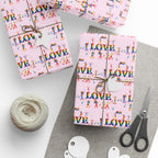 Gay Pride Love Parade Wrapping Paper Design | Holiday Gift Wrapping Paper Roll