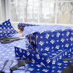 NSFW "F#ck It" Meme on Blue Wrapping Paper - Holiday Gift Wrapping Paper Roll