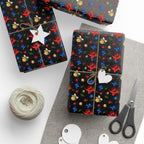 Christmas Sparkle Ornaments Wrapping Paper | Holiday Gift Wrapping Paper Roll
