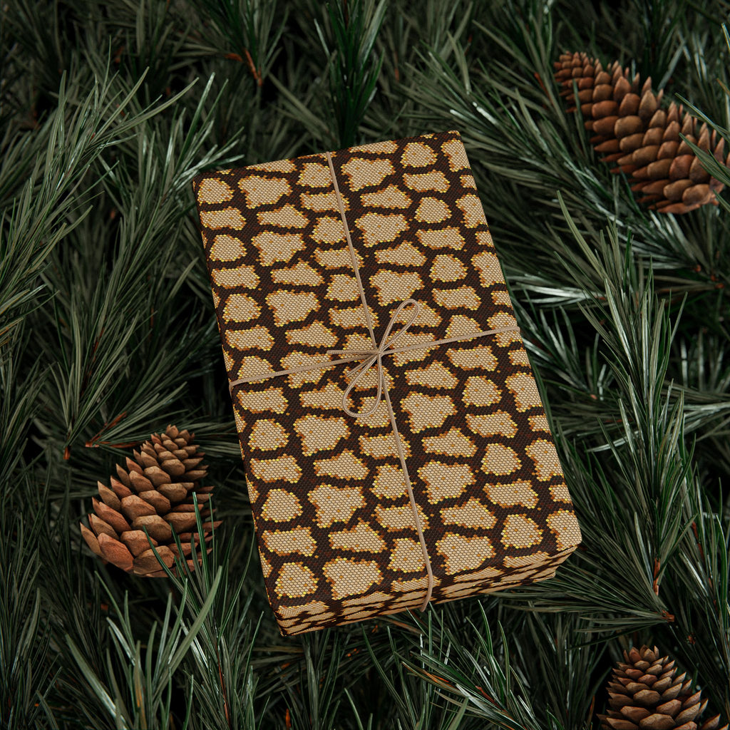 Animal Print Design 007 Snake Skin Wrapping Paper - Holiday Gift Wrapping Paper Roll