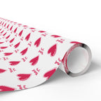 Thank You Beating Hearts Wrapping Paper Design | Holiday Gift Wrapping Paper Roll