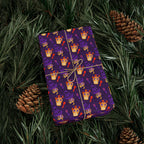 Day of the Dead Sombrero Skulls Wrapping Paper | Holiday Gift Wrapping Paper Roll