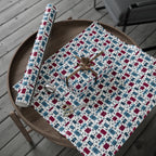 Christmas Black Snowflakes Wrapping Paper | Holiday Gift Wrapping Paper Roll