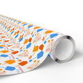 Hanukkah Happy Symbols Wrapping Paper | Holiday Gift Wrapping Paper Roll