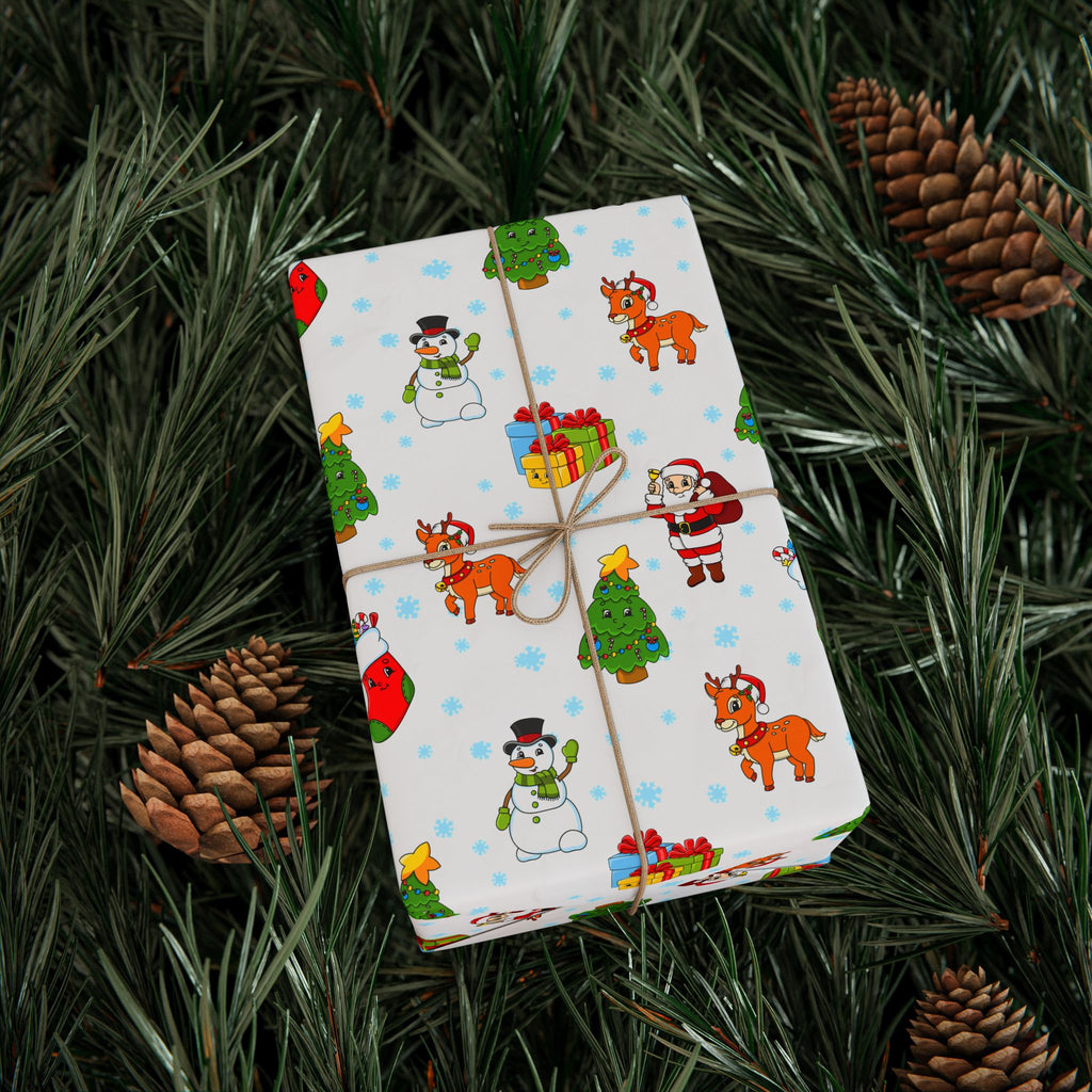 Christmas Cartoon Wrapping Paper | Holiday Gift Wrapping Paper Roll