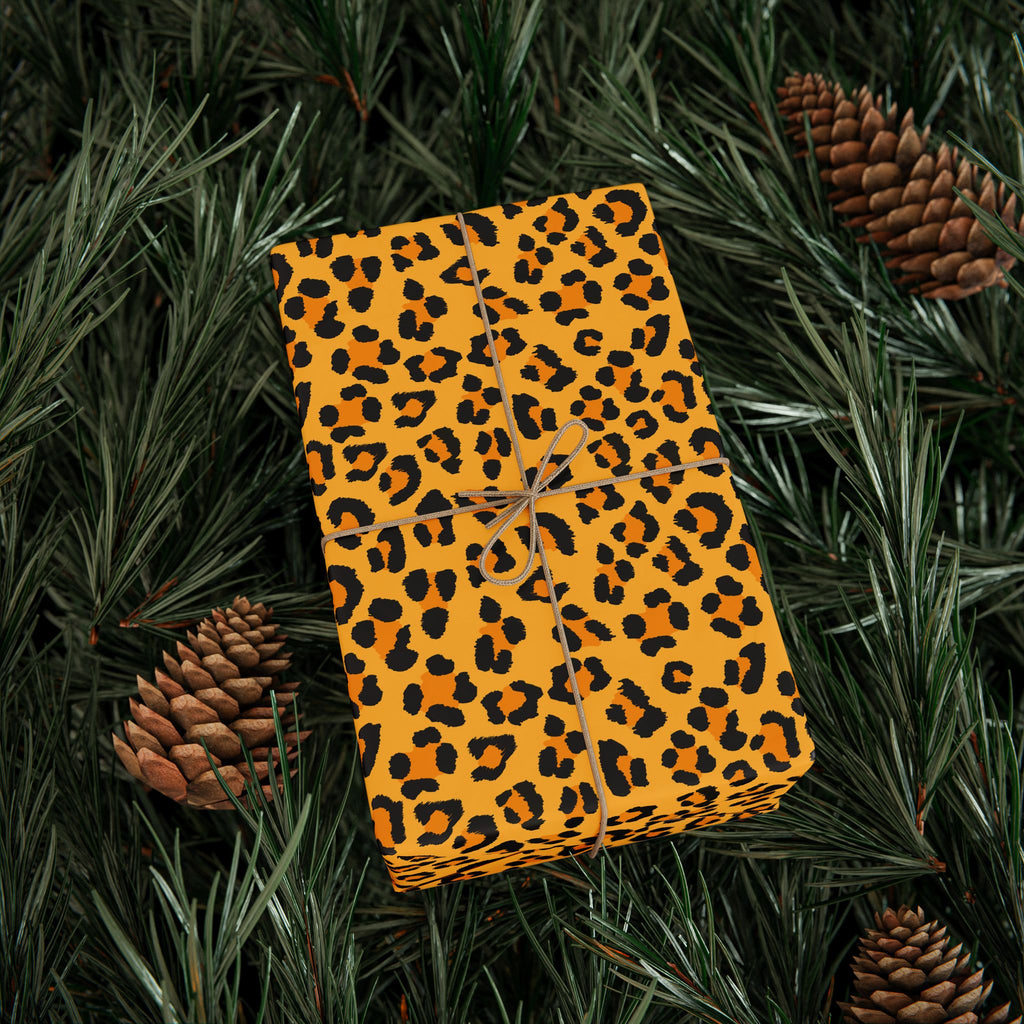 Animal Print Design 002 Leopard Skin Wrapping Paper - Holiday Gift Wrapping Paper Roll
