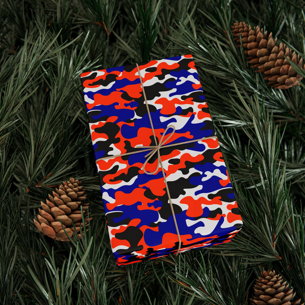 Florida Gators Inspired Camoflauge Wrapping Paper - Holiday Gift Wrapping Paper Roll