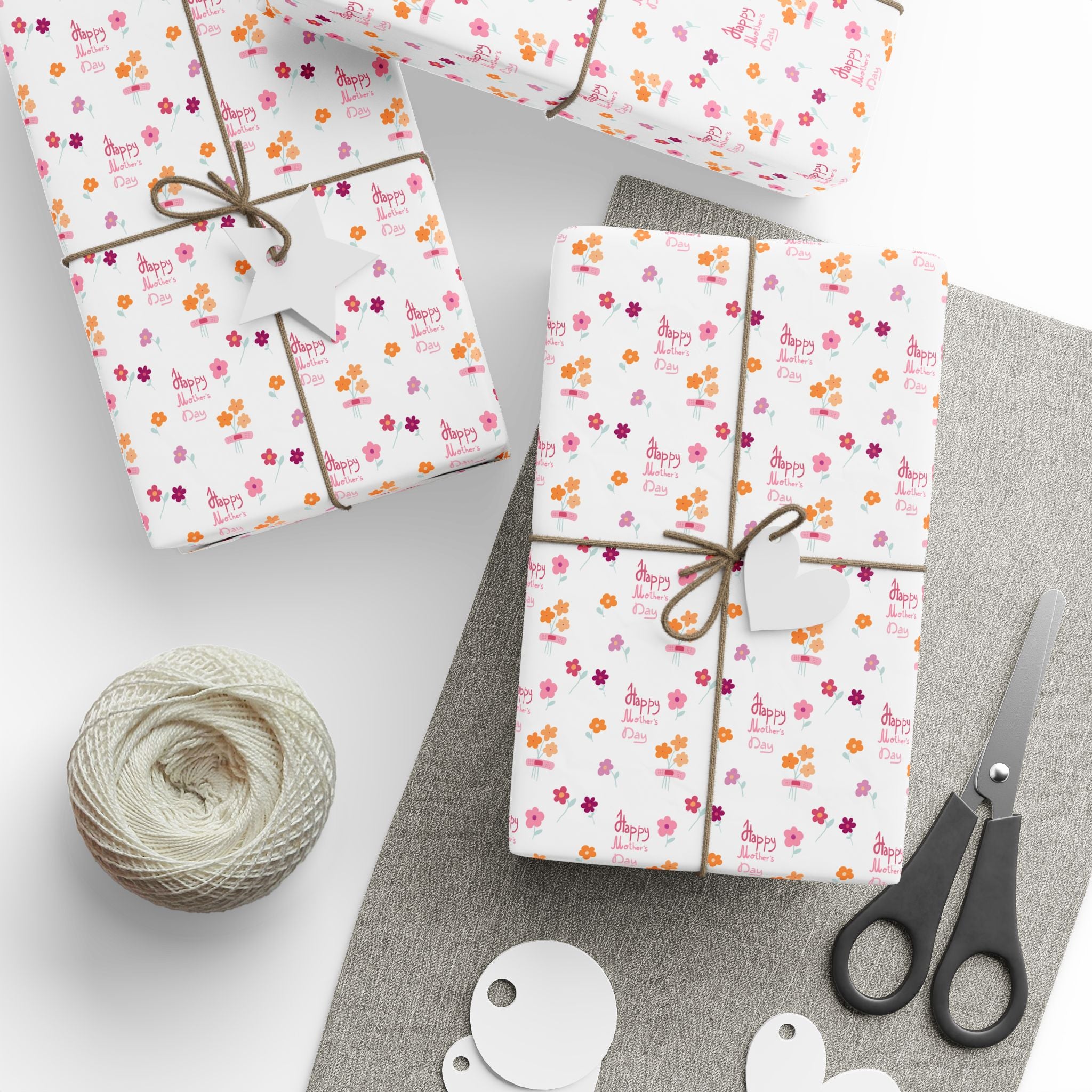 Mother's Day Petunias Wrapping Paper - Holiday Gift Wrapping Paper Roll
