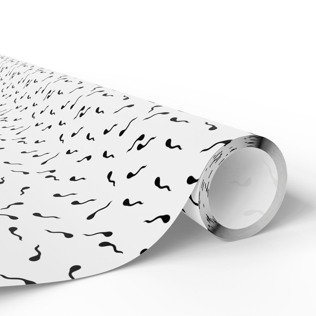 NSFW Late Night Swimmers on White Wrapping Paper - Holiday Gift Wrapping Paper Roll