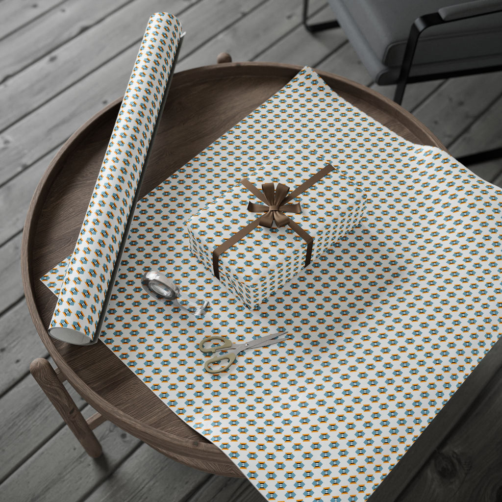 Geometric Design 014 Wrapping Paper - Holiday Gift Wrapping Paper Roll