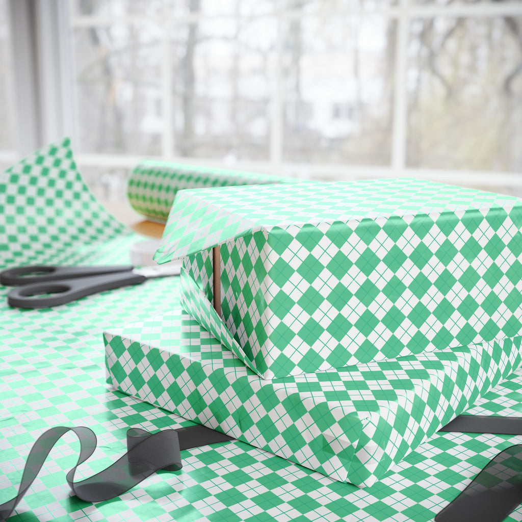 Argyle Design 047 Wrapping Paper - Holiday Gift Wrapping Paper Roll