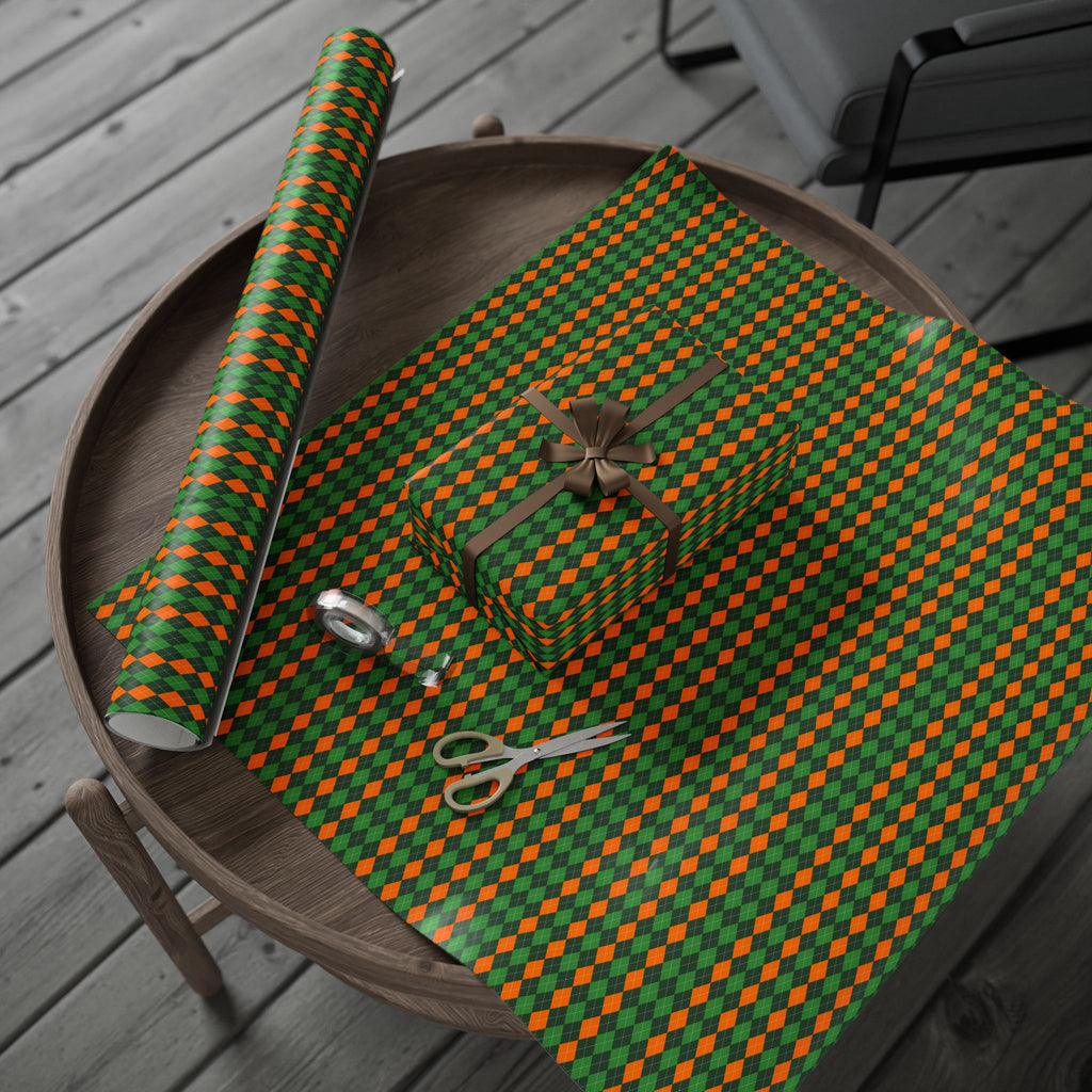 Argyle Design 048 Wrapping Paper - Holiday Gift Wrapping Paper Roll