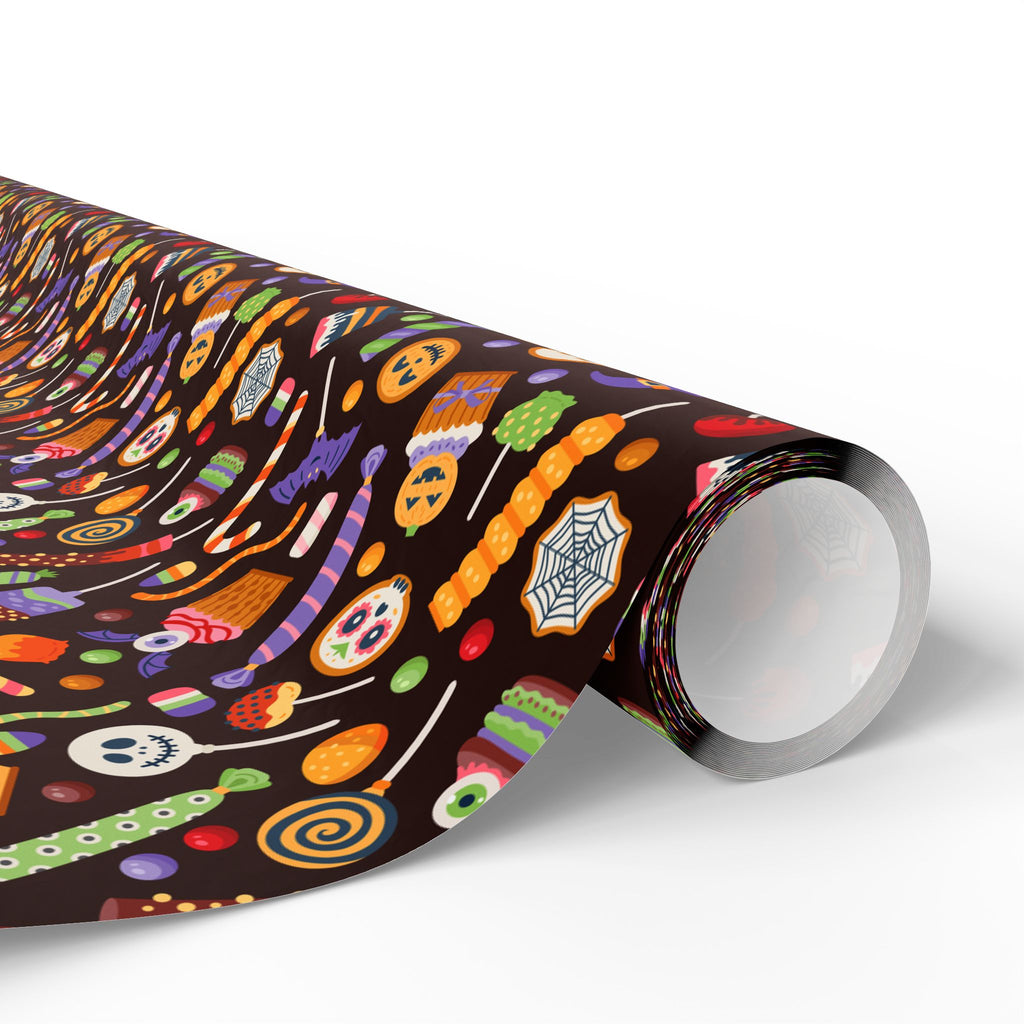 Halloween Freaky Candy Wrapping Paper | Holiday Gift Wrapping Paper Roll