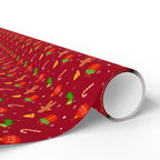 Christmas Gingerbread Ornaments Wrapping Paper | Holiday Gift Wrapping Paper Roll