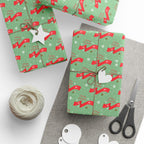 Christmas Holiday Ribbons Wrapping Paper | Holiday Gift Wrapping Paper Roll