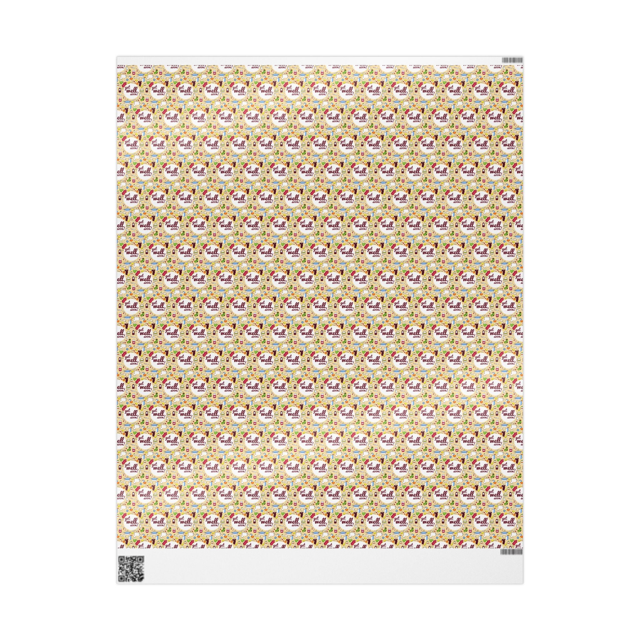 Get Well Soon Wrapping Paper Design 004 | Holiday Gift Wrapping Paper Roll