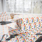 Gay Pride Bullhorn Celebration Wrapping Paper Design | Holiday Gift Wrapping Paper Roll