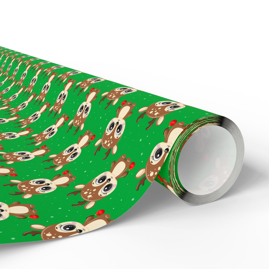 Christmas Baby Reindeer Wrapping Paper | Holiday Gift Wrapping Paper