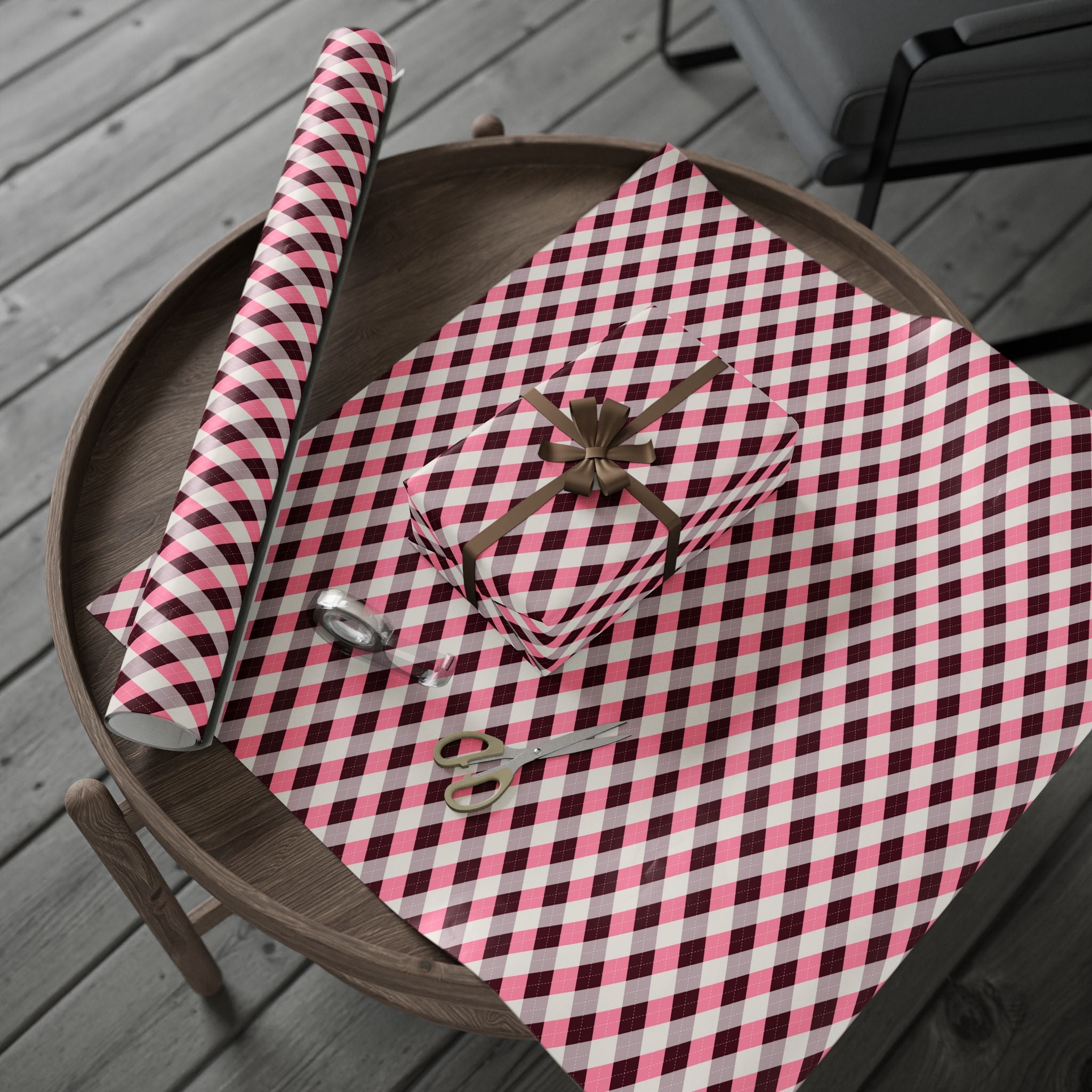 Argyle Design 037 Wrapping Paper - Holiday Gift Wrapping Paper Roll