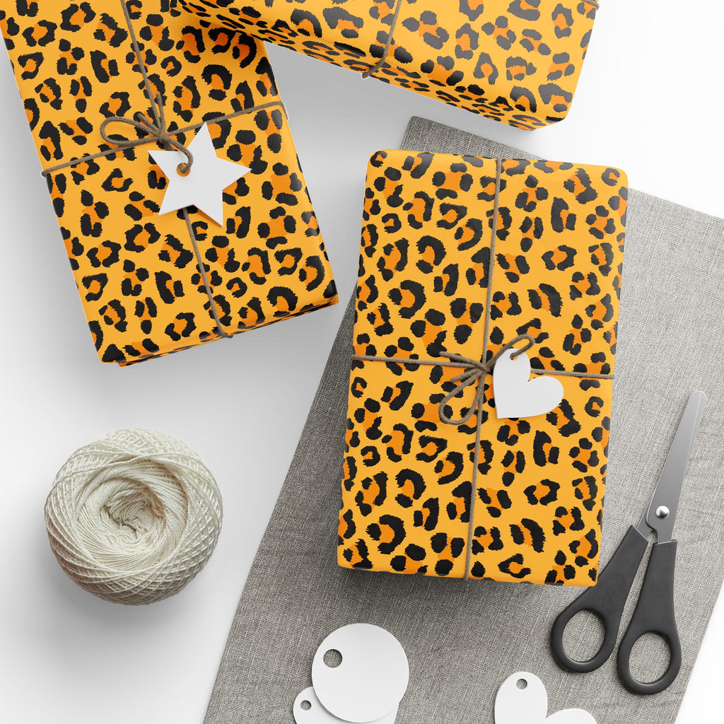 Animal Print Design 002 Leopard Skin Wrapping Paper - Holiday Gift Wrapping Paper Roll