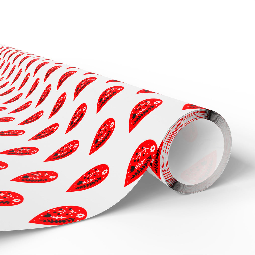 Canada Day Leaf Drops Wrapping Paper - Holiday Gift Wrapping Paper Roll