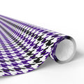 Houndstooth Wrapping Paper Design Purple 020 - Holiday Gift Wrapping Paper Roll