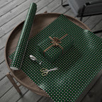 St Patrick's Day Clover on Black Wrapping Paper | Holiday Gift Wrapping Paper Roll