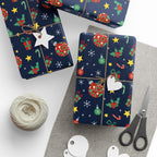 Christmas Artistic Holiday Wrapping Paper | Holiday Gift Wrapping Paper