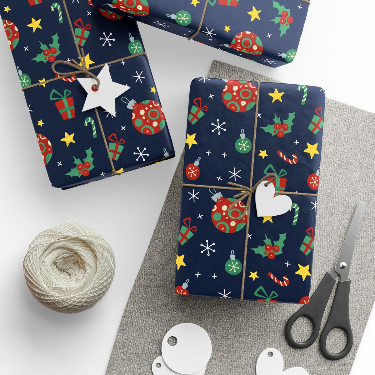 Christmas Artistic Holiday Wrapping Paper | Holiday Gift Wrapping Paper