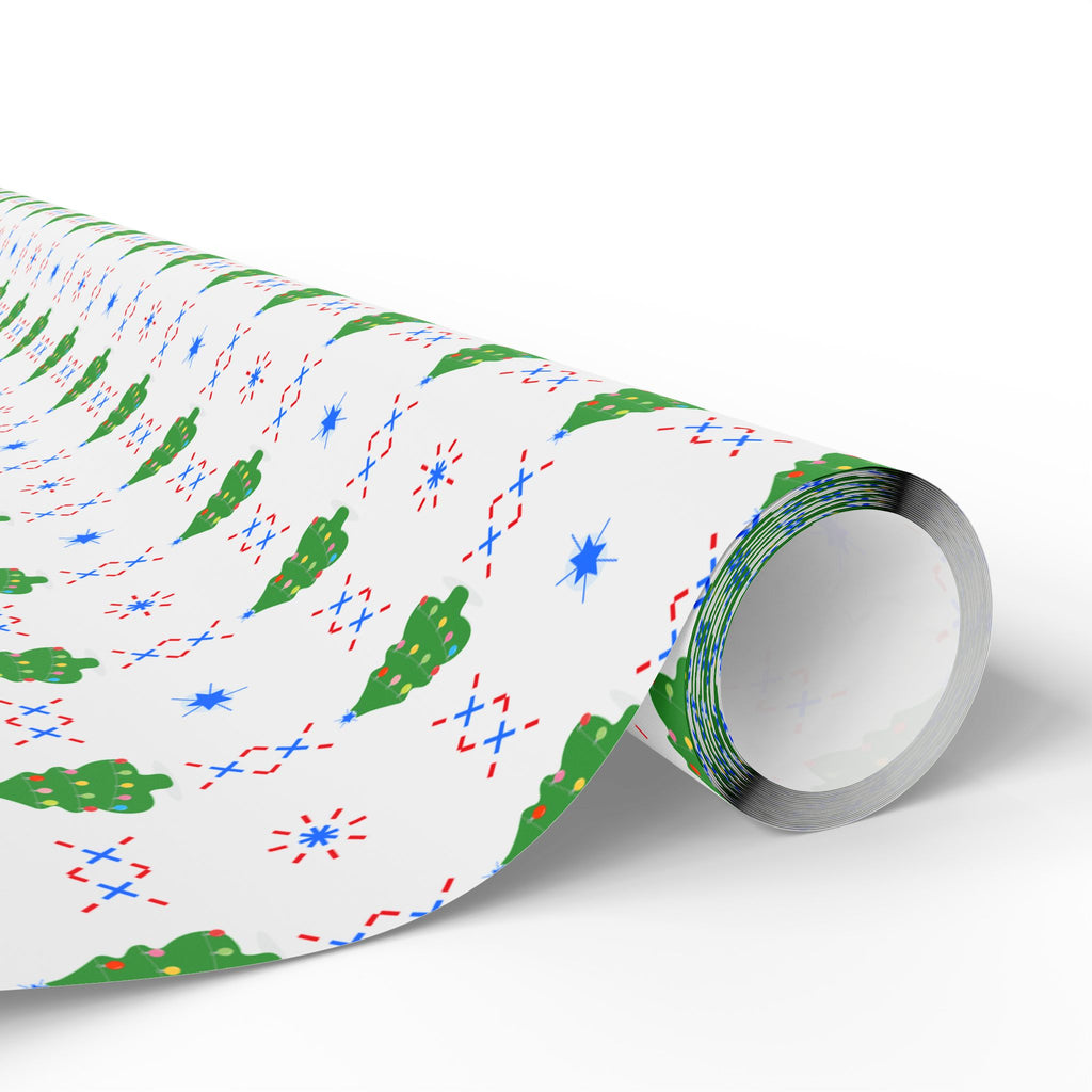 Christmas Tree Glory Wrapping Paper | Holiday Gift Wrapping Paper Roll