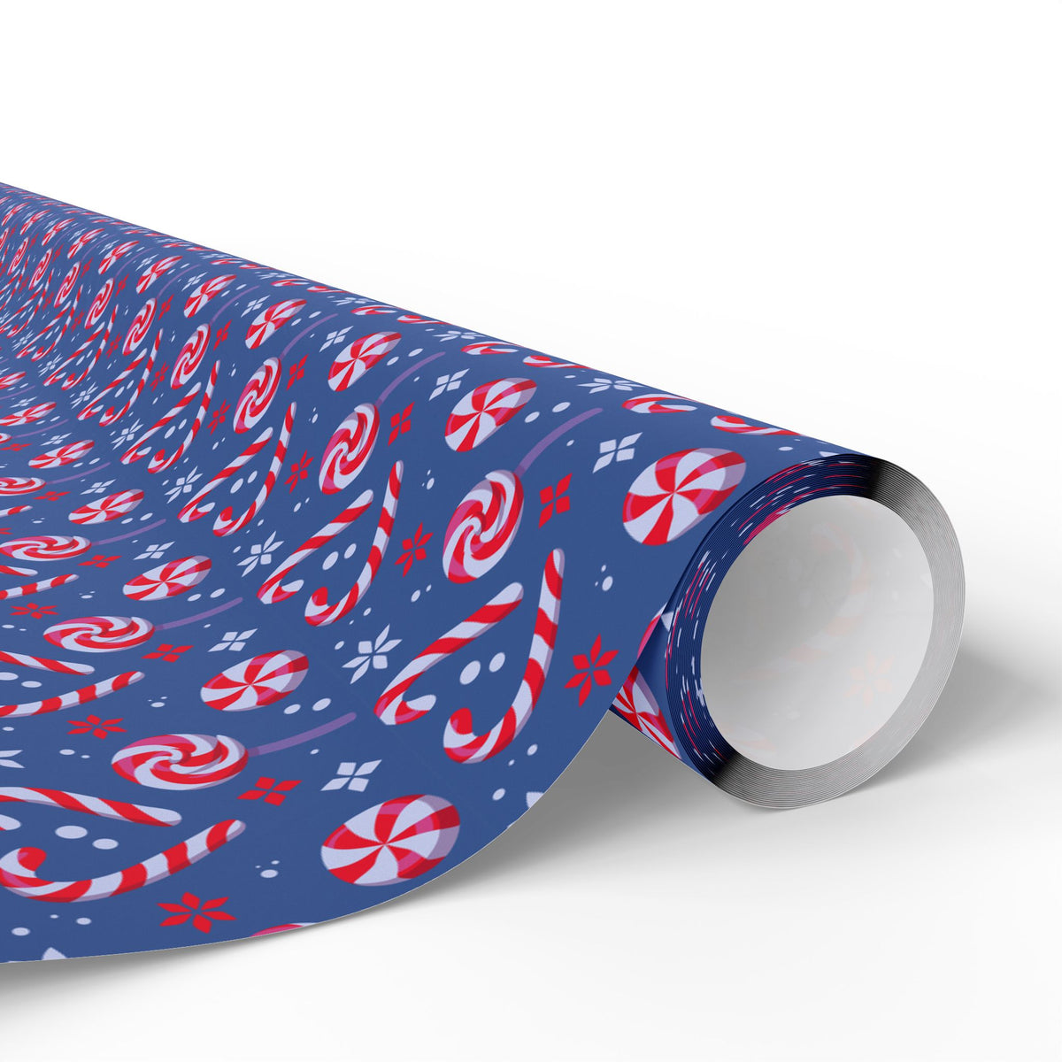 Christmas Peppermint Swirls Wrapping Paper | Holiday Gift Wrapping Paper Roll