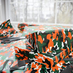 Miami Hurricanes Inspired Camoflauge Wrapping Paper - Holiday Gift Wrapping Paper Roll