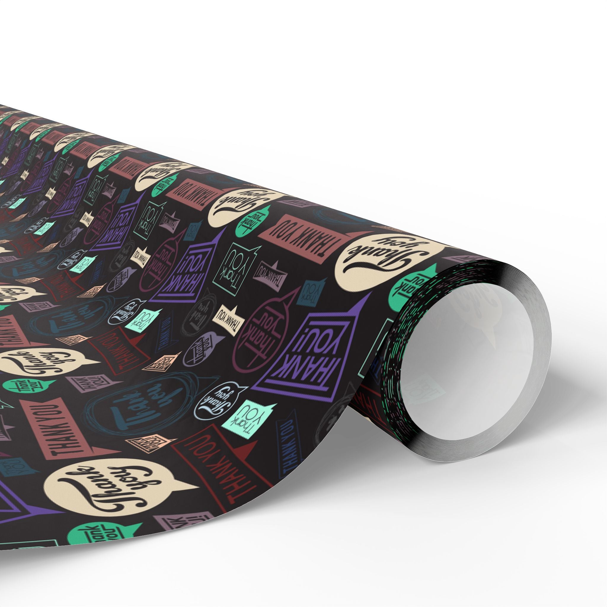 Thank You Appreciation Blurbs Wrapping Paper Design | Holiday Gift Wrapping Paper Roll