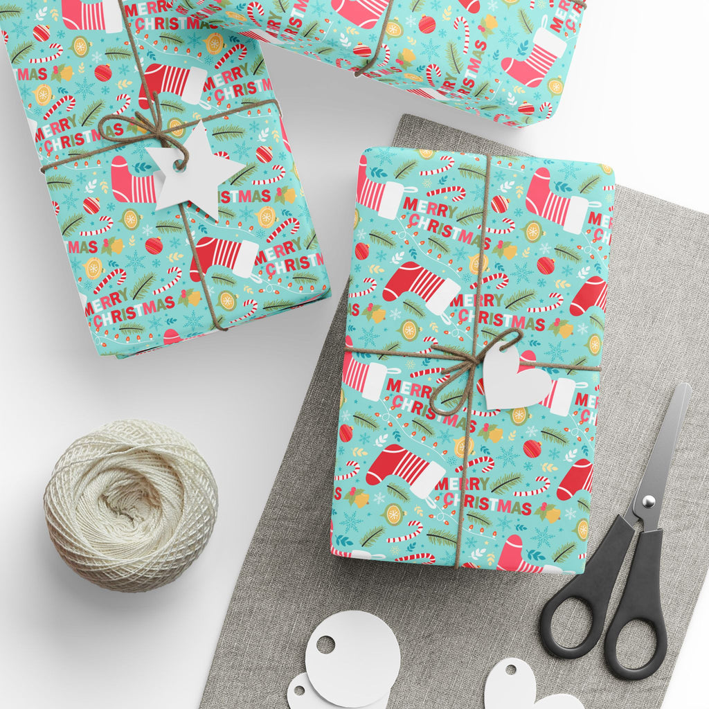 Christmas Stocking Stuffers Wrapping Paper | Holiday Gift Wrapping Paper Roll