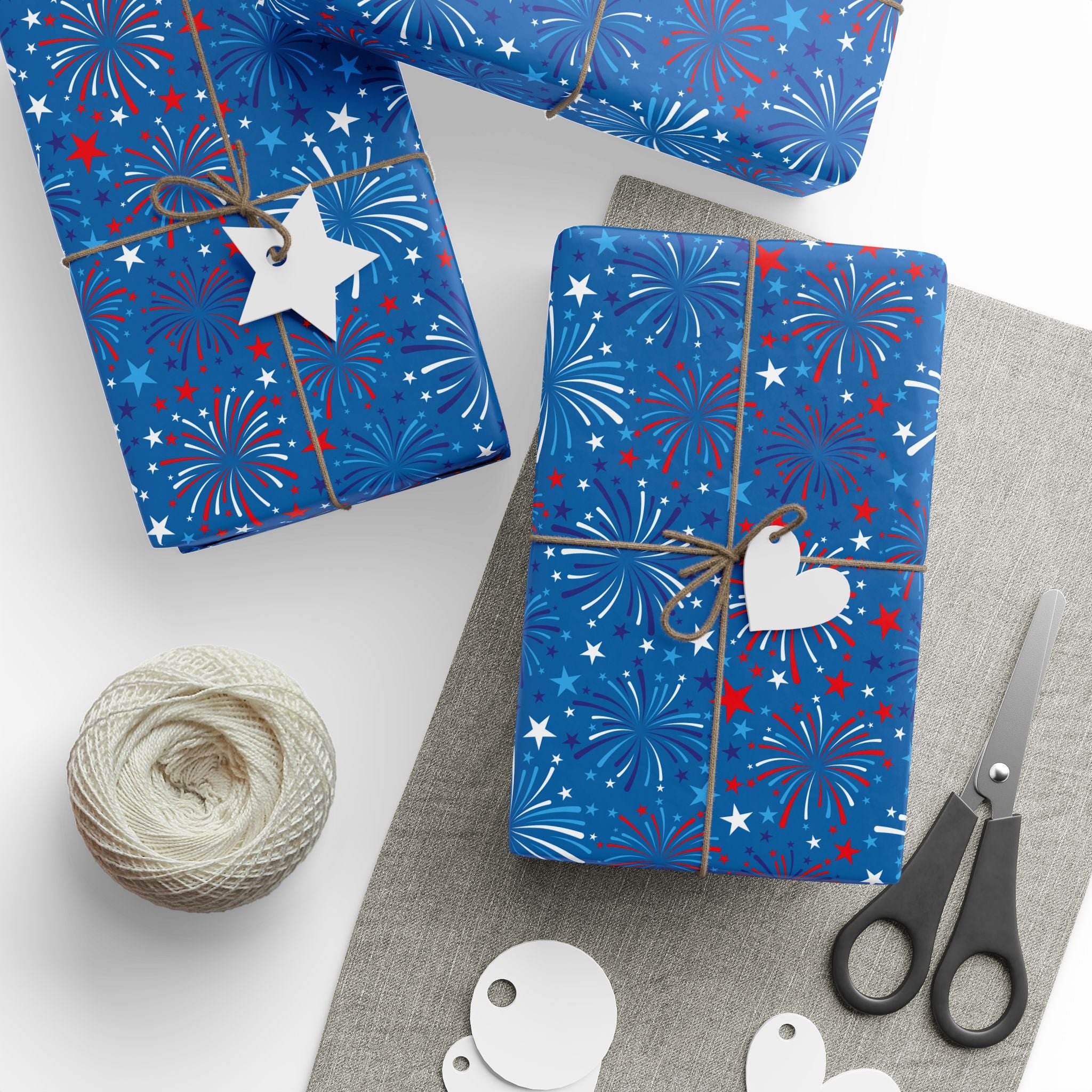 4th of July Sky of Fire Wrapping Paper | Holiday Gift Wrapping Paper Roll
