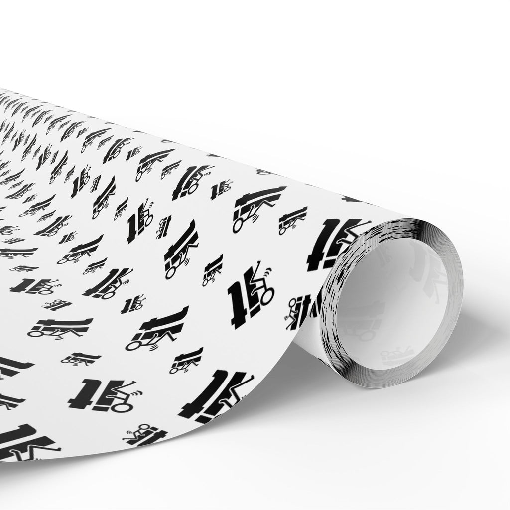 NSFW "F#ck It" Meme on White Wrapping Paper - Holiday Gift Wrapping Paper Roll