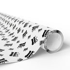 NSFW "F#ck It" Meme on White Wrapping Paper - Holiday Gift Wrapping Paper Roll