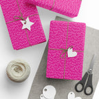 NSFW Snuggle Pups on Hot Pink Wrapping Paper - Holiday Gift Wrapping Paper Roll