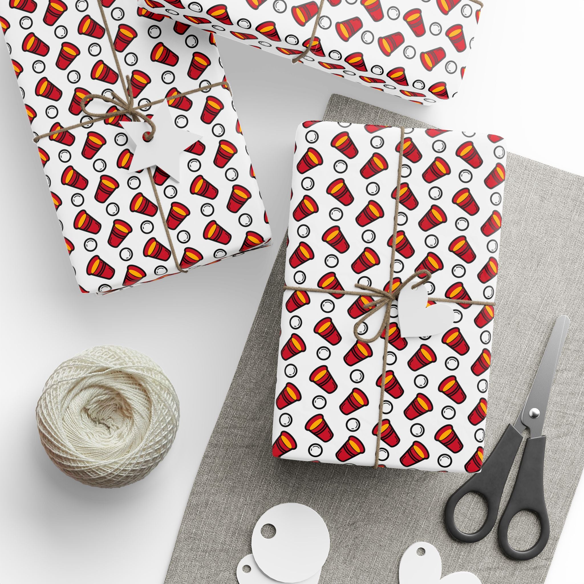NSFW Beer Pong Champ Wrapping Paper - Holiday Gift Wrapping Paper Roll