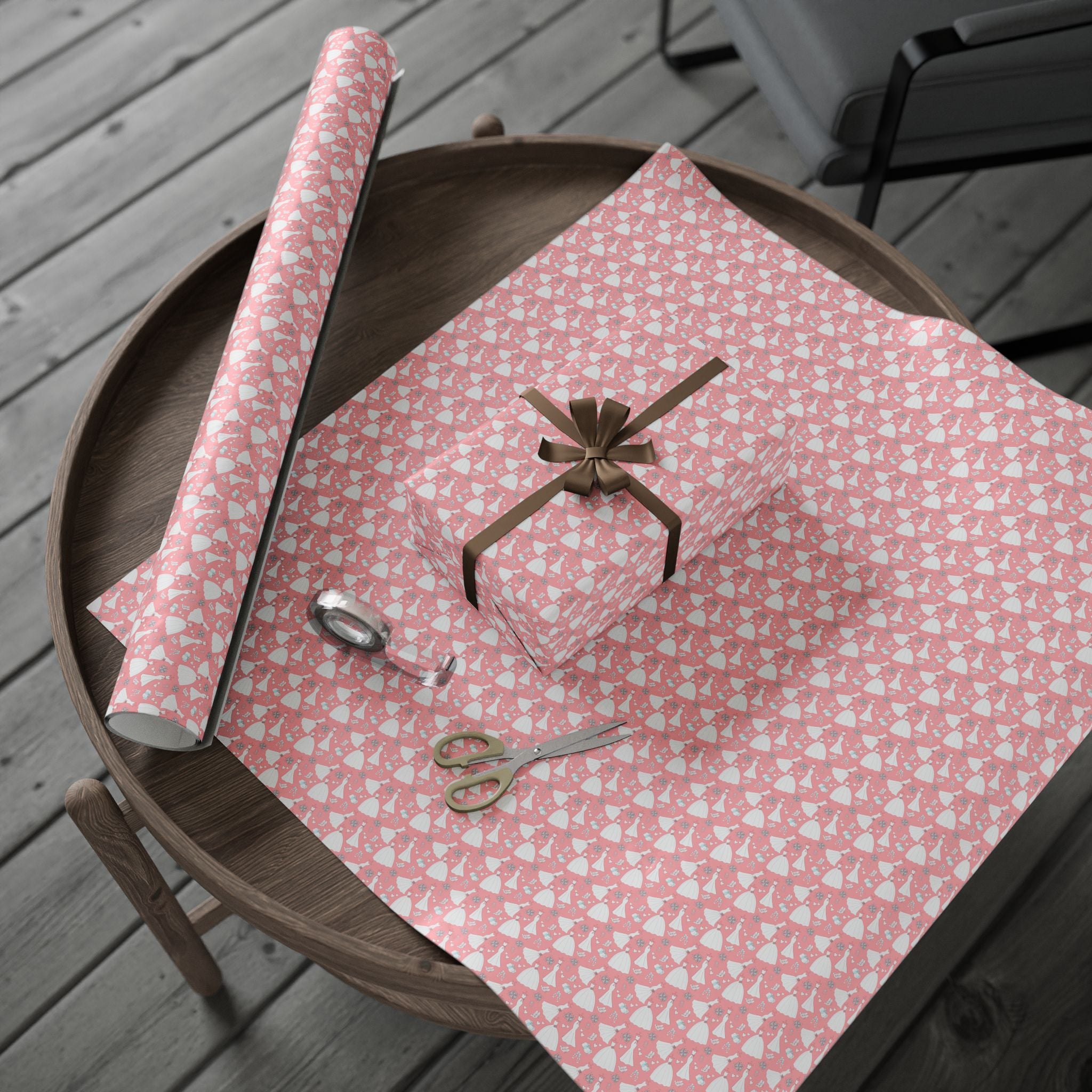 Bridal Shower Wrapping Paper Design 006 - Holiday Gift Wrapping Paper Roll