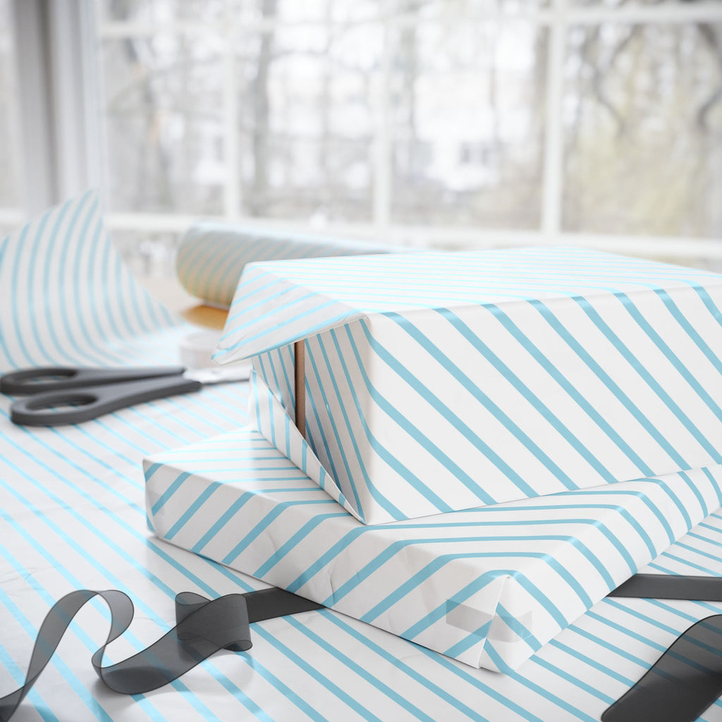 Stripe Design 009 Wrapping Paper - Holiday Gift Wrapping Paper Roll