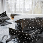 NSFW Late Night Swimmers on Black Wrapping Paper - Holiday Gift Wrapping Paper Roll