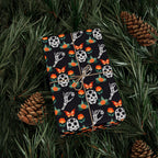 Day of the Dead Marigold Skulls Wrapping Paper | Holiday Gift Wrapping Paper Roll
