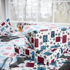 Christmas Black Snowflakes Wrapping Paper | Holiday Gift Wrapping Paper Roll