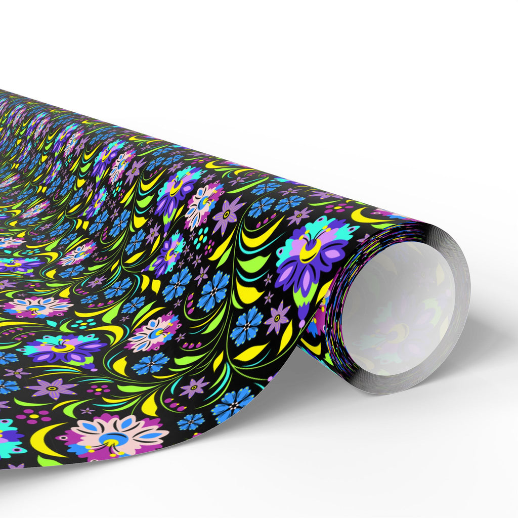 Floral Design 008 Wrapping Paper - Holiday Gift Wrapping Paper Roll